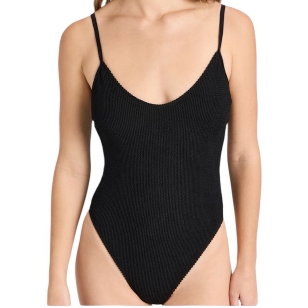 Good American Swimsuit Always Fits One Piece Women Sz 7/8 (3X/4X) Black NEW